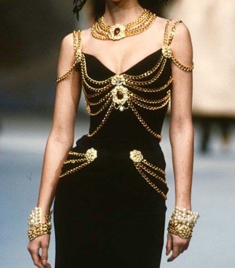 versace gold chain dress